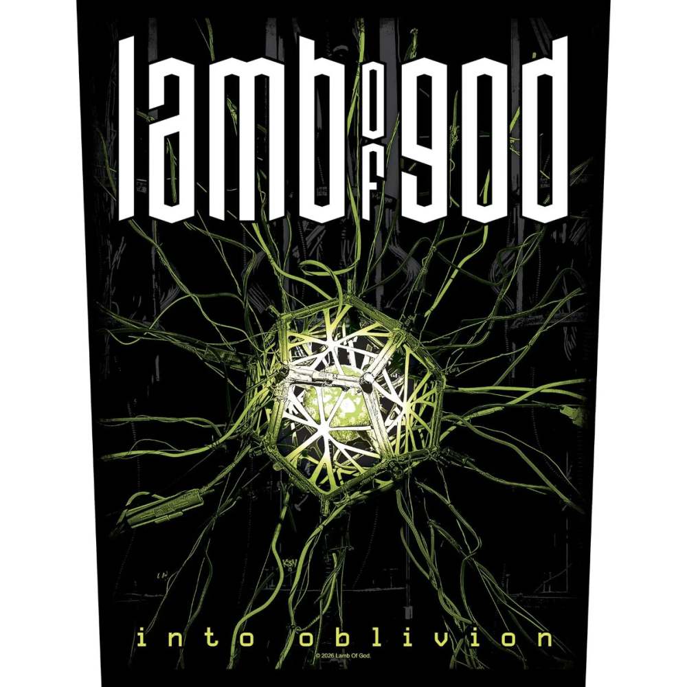 Lamb Of God - Into Oblivion Rugpatch - Zwart/Multicolours
